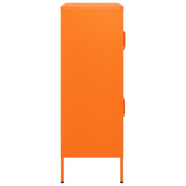 Armoire de rangement Orange 80x35x101,5 cm Acier 4 - Photo n°4