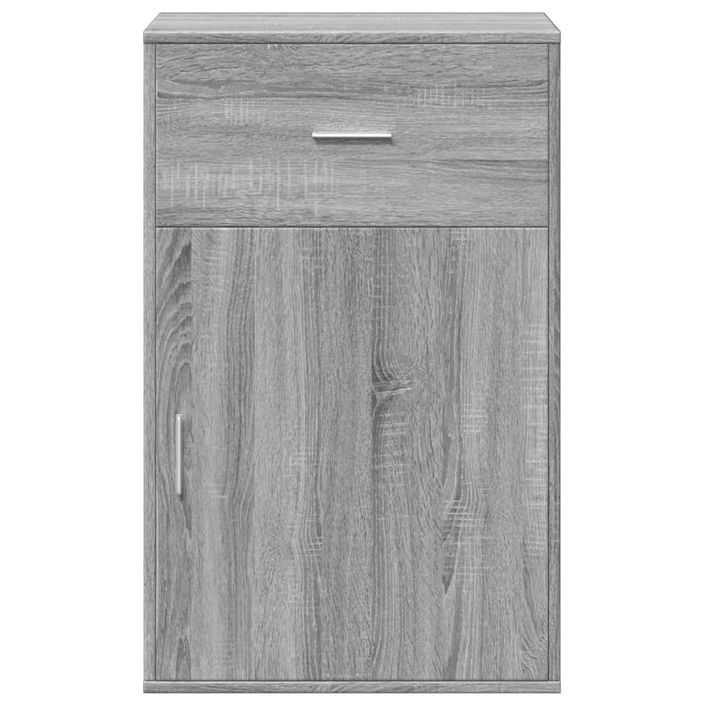 Armoire de rangement sonoma gris 56,5x39x90 cm bois ingénierie - Photo n°5