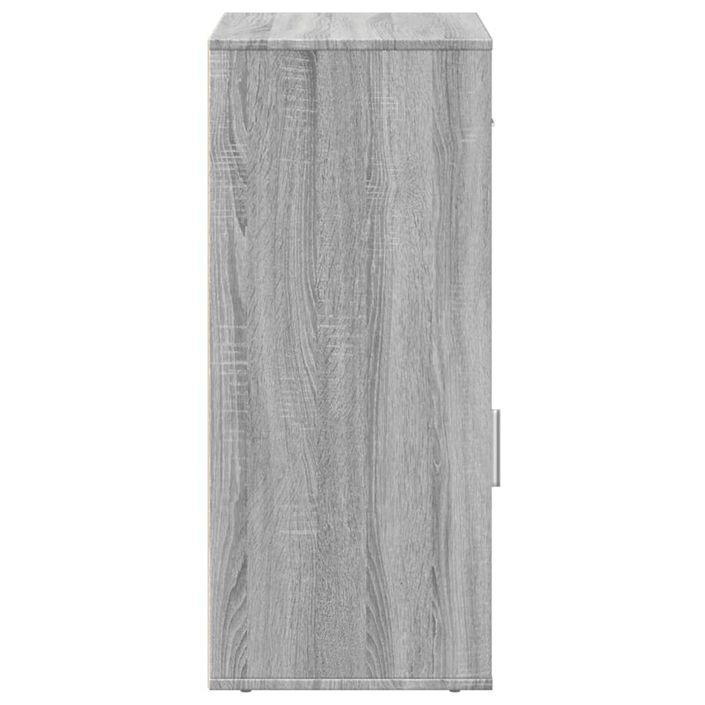 Armoire de rangement sonoma gris 56,5x39x90 cm bois ingénierie - Photo n°6