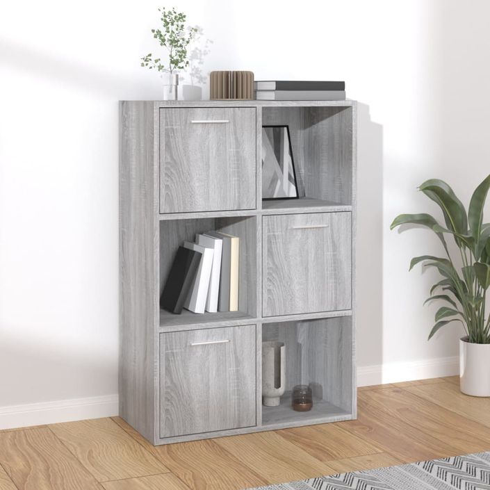 Armoire de rangement Sonoma gris 60x29,5x90 cm - Photo n°1