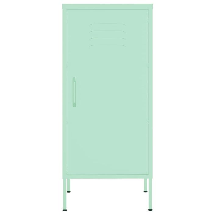 Armoire de rangement Vert menthe 42,5x35x101,5 cm Acier - Photo n°3