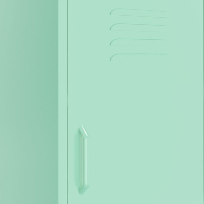 Armoire de rangement Vert menthe 42,5x35x101,5 cm Acier - Photo n°7