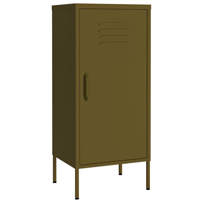 Armoire de rangement Vert olive 42,5x35x101,5 cm Acier 2 - Photo n°2