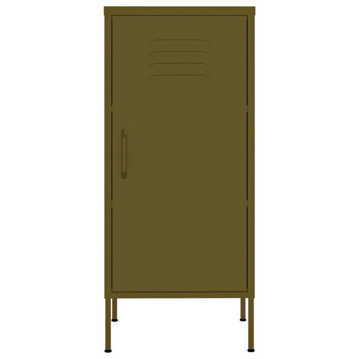 Armoire de rangement Vert olive 42,5x35x101,5 cm Acier 2 - Photo n°3