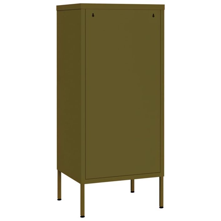 Armoire de rangement Vert olive 42,5x35x101,5 cm Acier 2 - Photo n°5