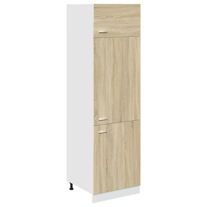 Armoire de réfrigérateur Chêne sonoma 60x57x207 cm - Photo n°2