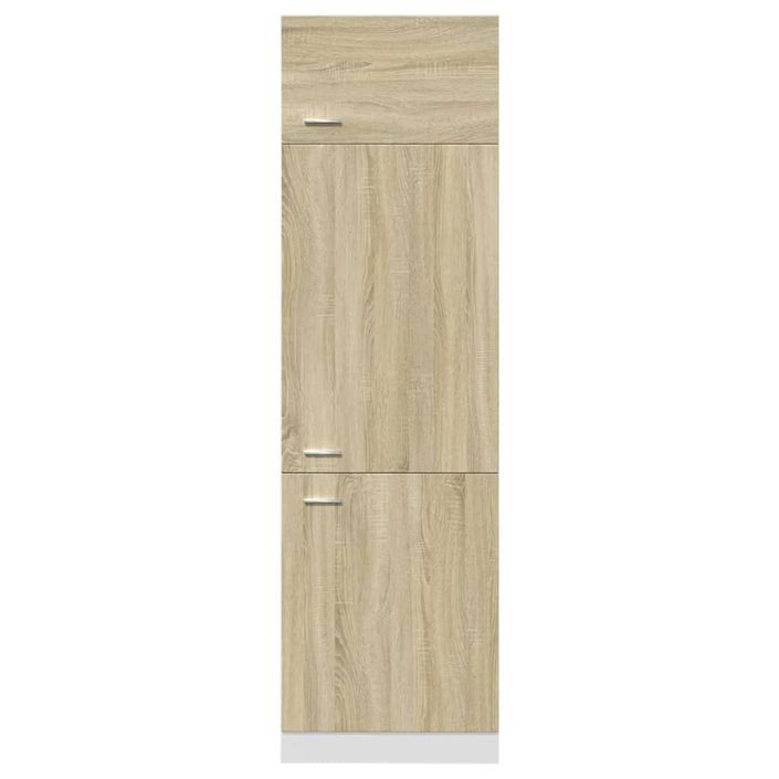 Armoire de réfrigérateur Chêne sonoma 60x57x207 cm - Photo n°5