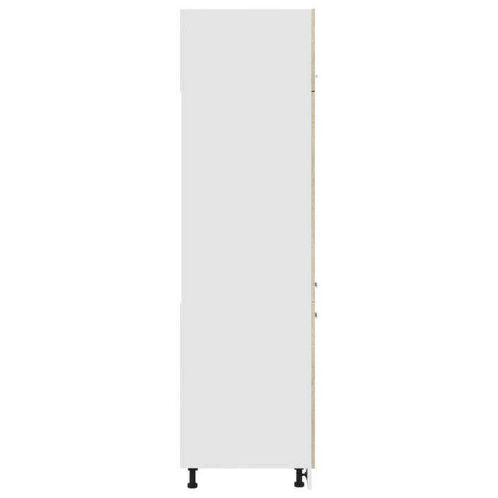 Armoire de réfrigérateur Chêne sonoma 60x57x207 cm - Photo n°7