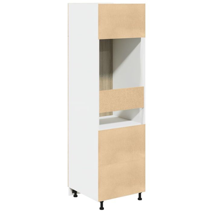 Armoire de réfrigérateur Chêne sonoma 60x57x207 cm - Photo n°8