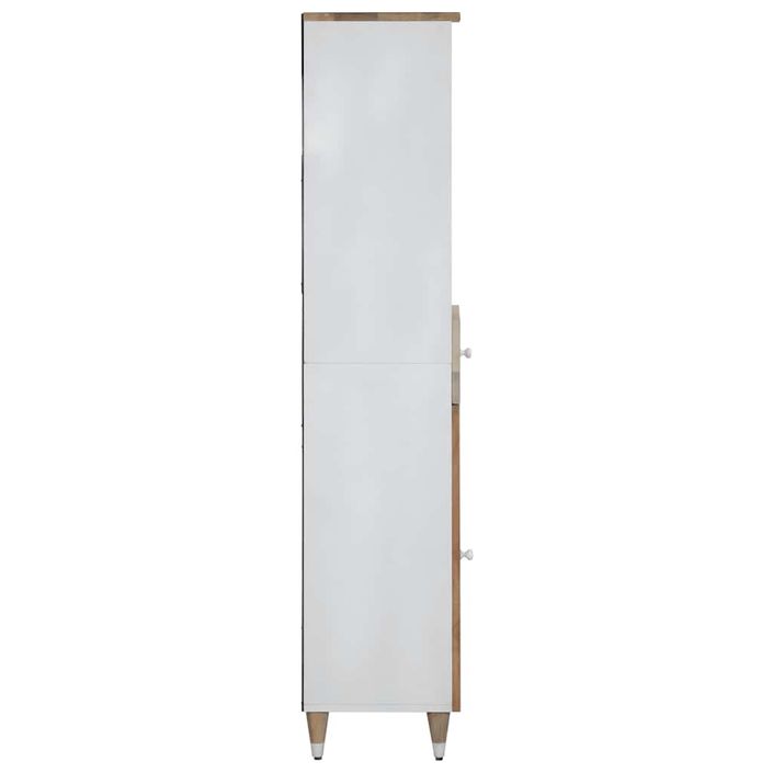 Armoire de salle de bain 38x33,5x160 cm bois massif de manguier - Photo n°4