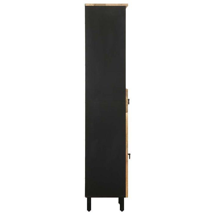 Armoire de salle de bain 38x33,5x160 cm bois massif de manguier - Photo n°4