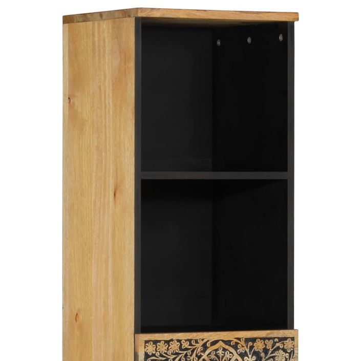 Armoire de salle de bain 38x33x160 cm bois massif de manguier - Photo n°8