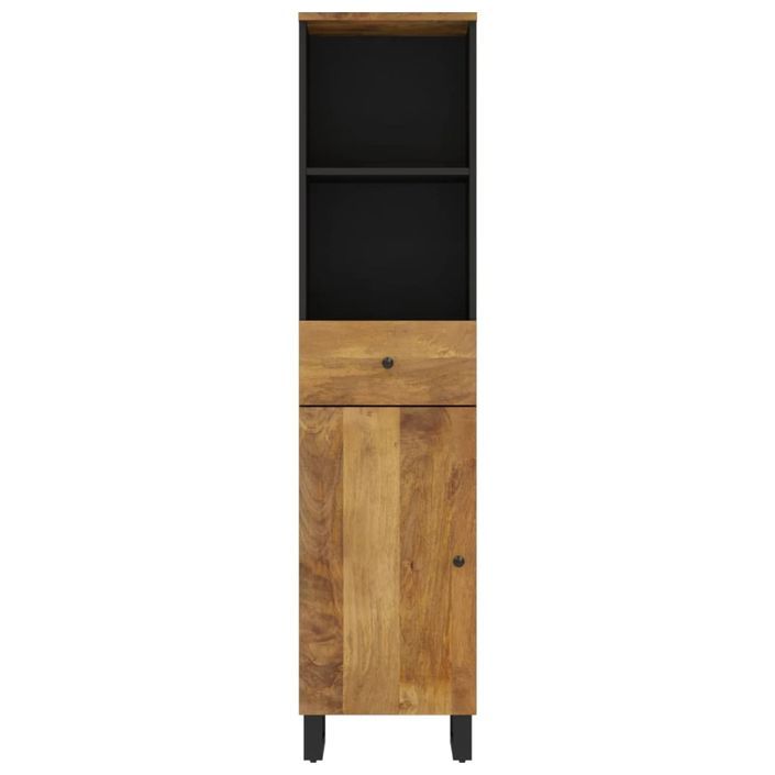 Armoire de salle de bain 38x33x160 cm bois massif de manguier - Photo n°4