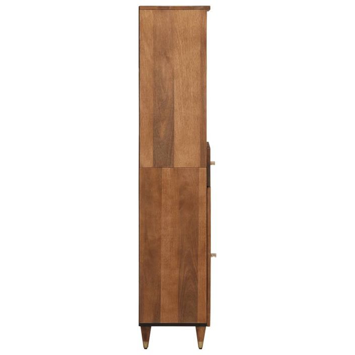 Armoire de salle de bain 38x33x160 cm bois massif de manguier - Photo n°4