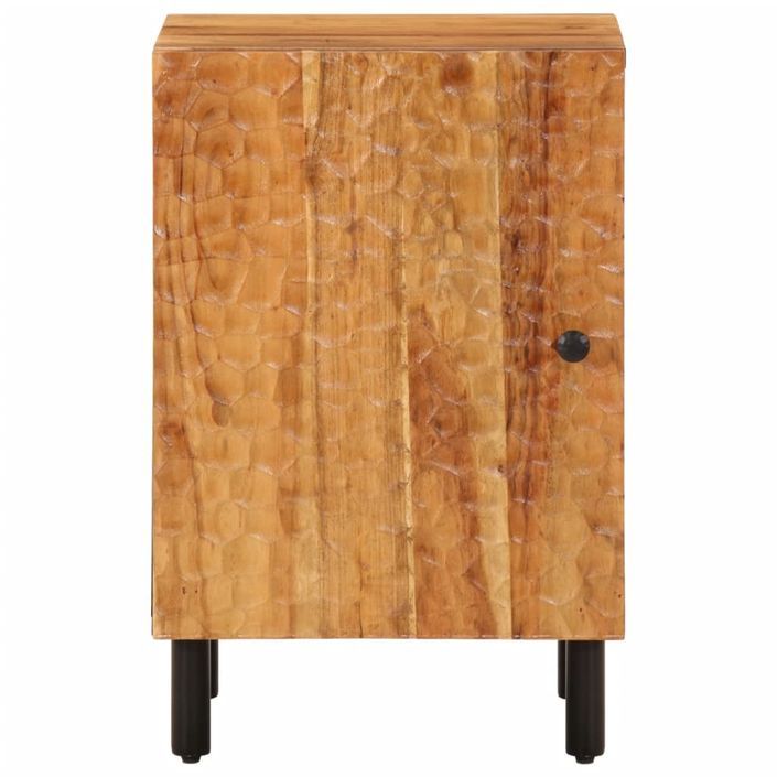 Armoire de salle de bain 38x33x58 cm bois massif d'acacia - Photo n°5