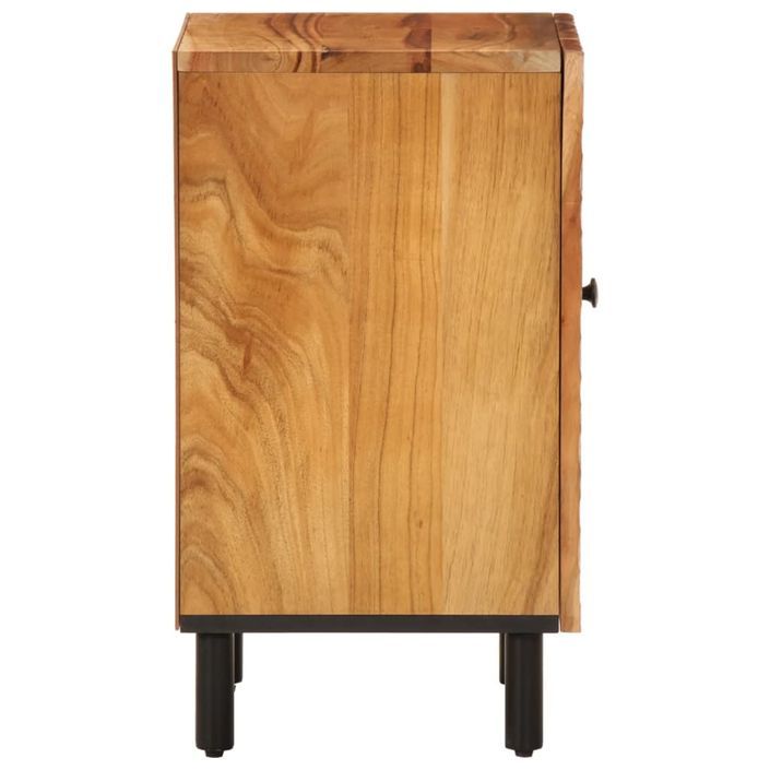 Armoire de salle de bain 38x33x58 cm bois massif d'acacia - Photo n°6