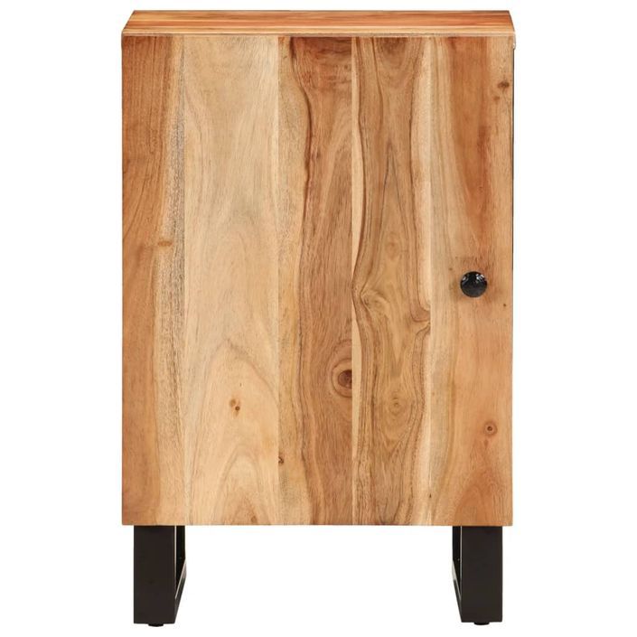 Armoire de salle de bain 38x33x58 cm bois massif d'acacia - Photo n°4