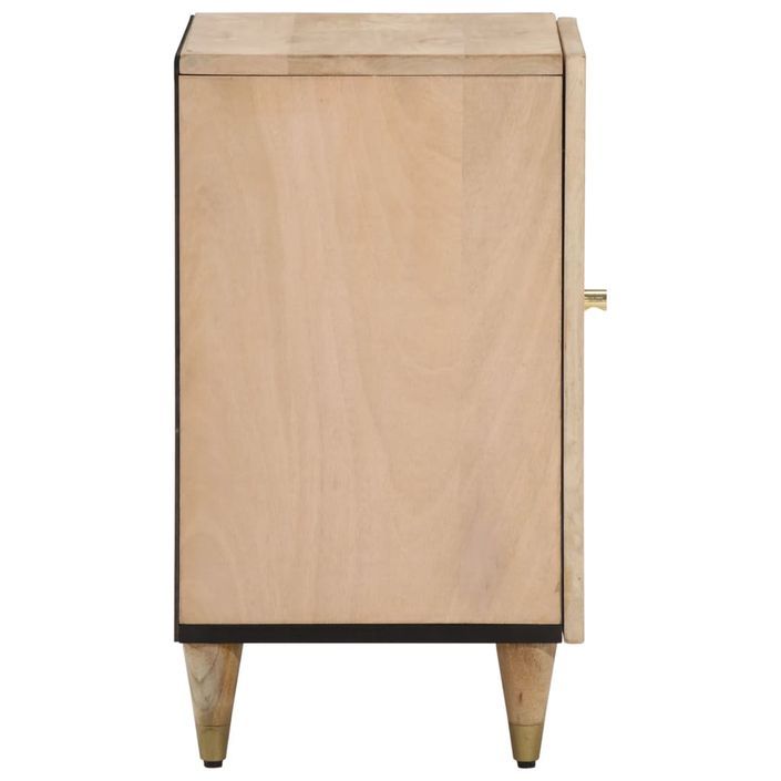 Armoire de salle de bain 38x33x58 cm bois massif de manguier - Photo n°4