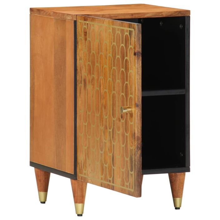 Armoire de salle de bain 38x33x58 cm bois massif de manguier - Photo n°3