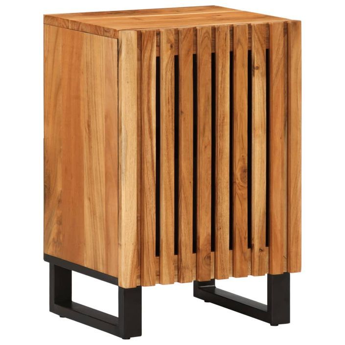 Armoire de salle de bain 38x34x58 cm bois massif d'acacia - Photo n°1