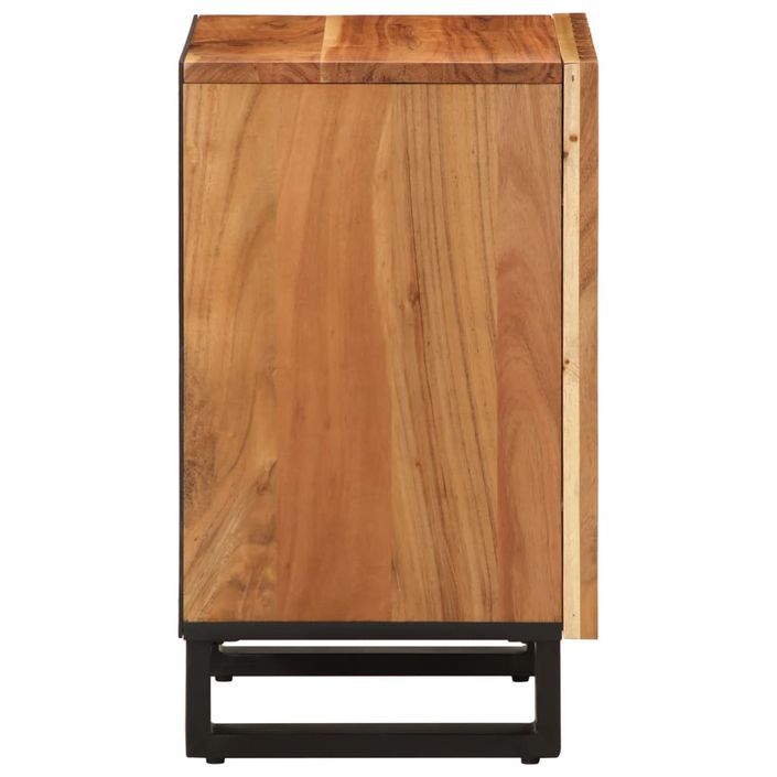 Armoire de salle de bain 38x34x58 cm bois massif d'acacia - Photo n°3