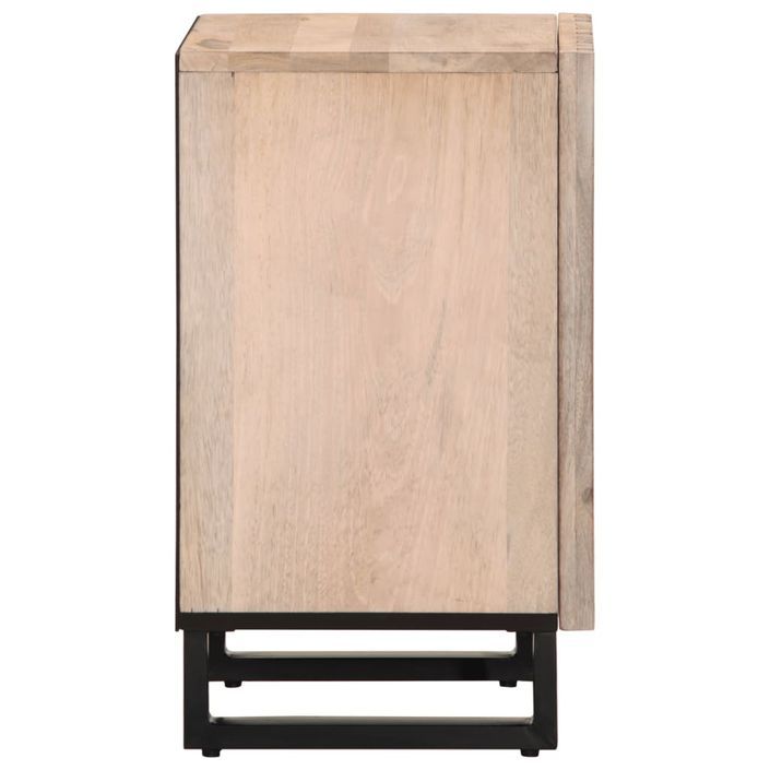 Armoire de salle de bain 38x34x58 cm bois massif de manguier - Photo n°3