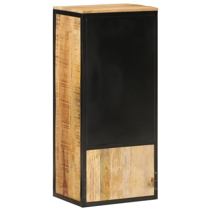 Armoire de salle de bain 40x27x90cm bois massif manguier et fer - Photo n°5