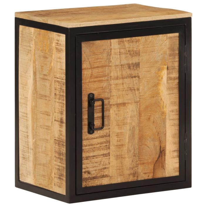 Armoire de salle de bain 40x30x50cm bois massif manguier et fer - Photo n°11