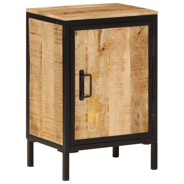 Armoire de salle de bain 40x30x60cm bois massif manguier et fer - Photo n°12