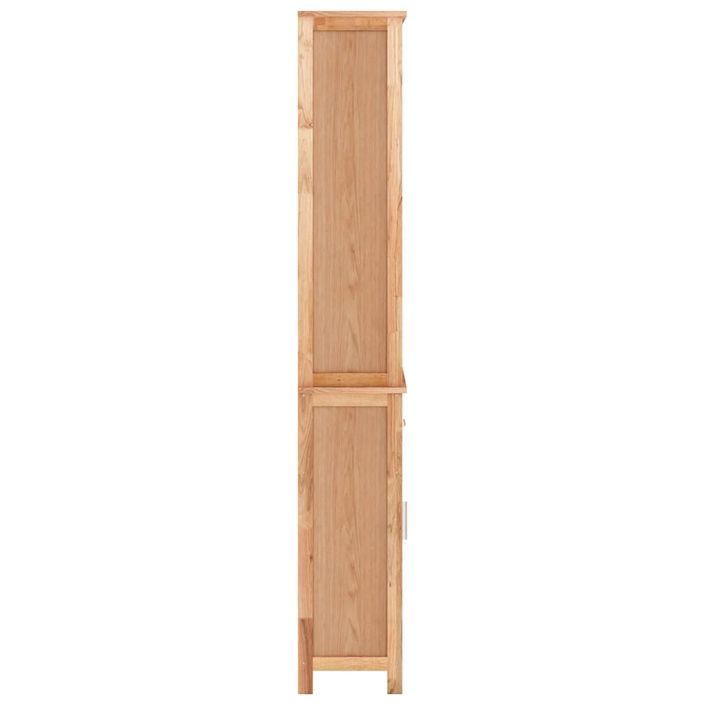 Armoire de salle de bain 42x29x182 cm Bois massif de noyer - Photo n°5