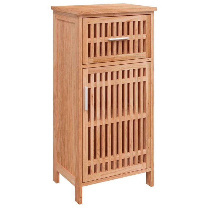 Armoire de salle de bain 42x29x82 cm Bois massif de noyer - Photo n°1