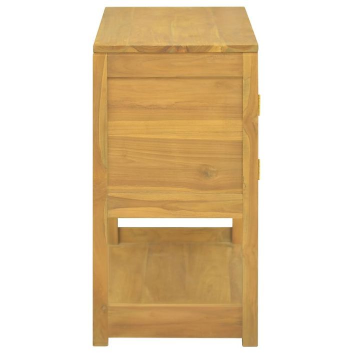 Armoire de salle de bain 85x40x75 cm Bois de teck solide - Photo n°5