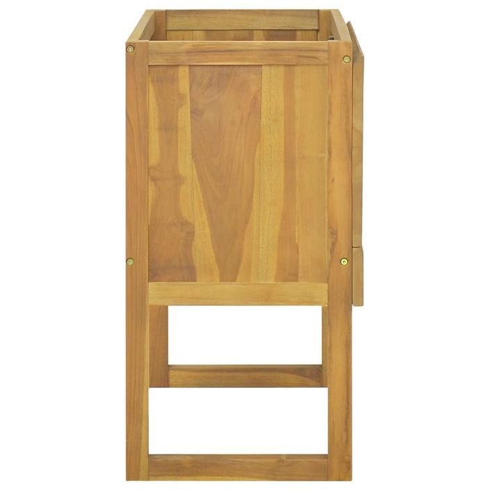 Armoire de salle de bain 90x45x75 cm Bois de teck solide - Photo n°4