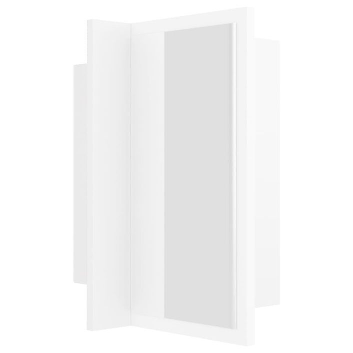 Armoire de salle de bain à miroir à LED Blanc 40x12x45 cm - Photo n°11