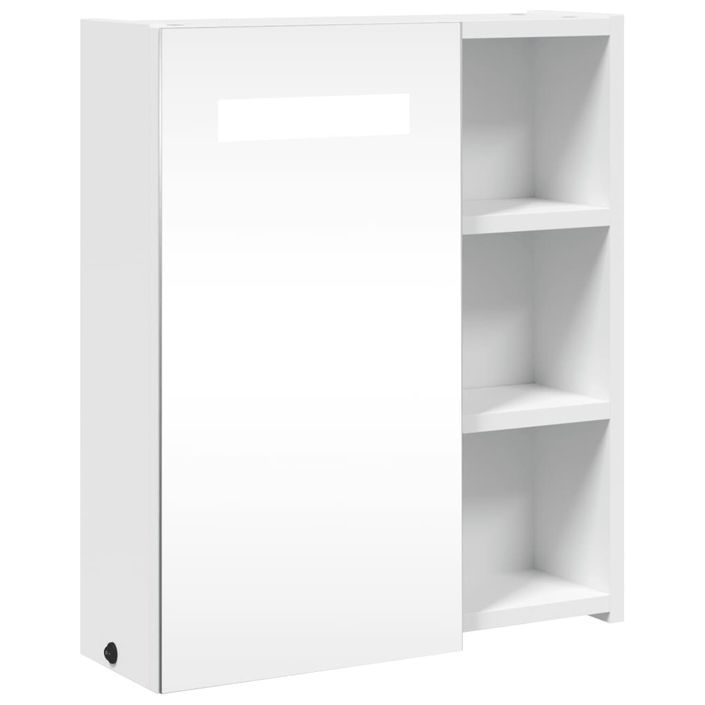 Armoire de salle de bain à miroir avec LED blanc 45x13x52 cm - Photo n°1