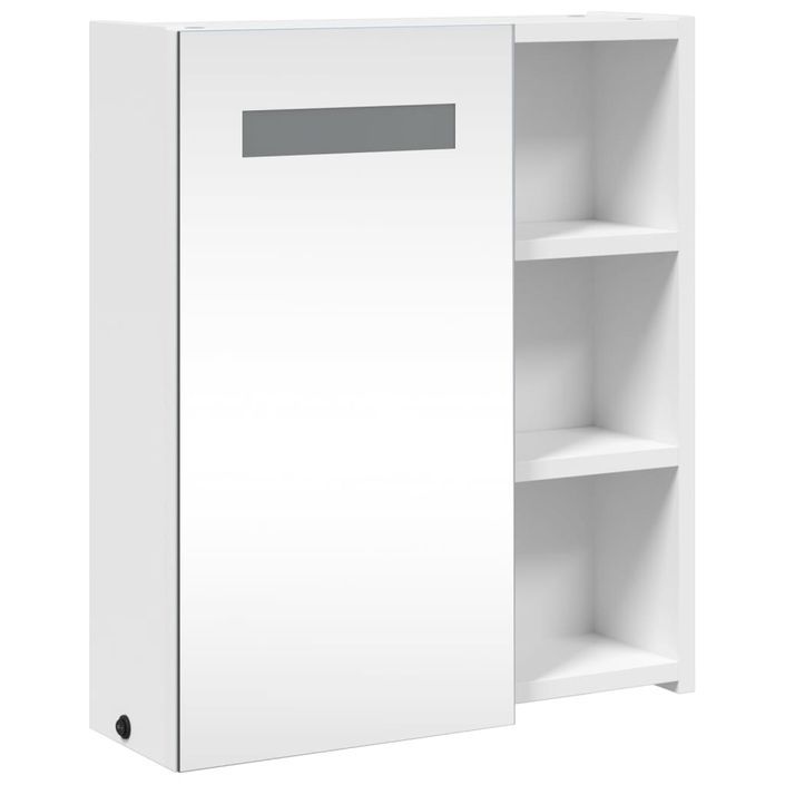 Armoire de salle de bain à miroir avec LED blanc 45x13x52 cm - Photo n°4