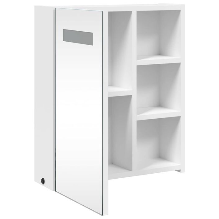 Armoire de salle de bain à miroir avec LED blanc 45x13x52 cm - Photo n°5