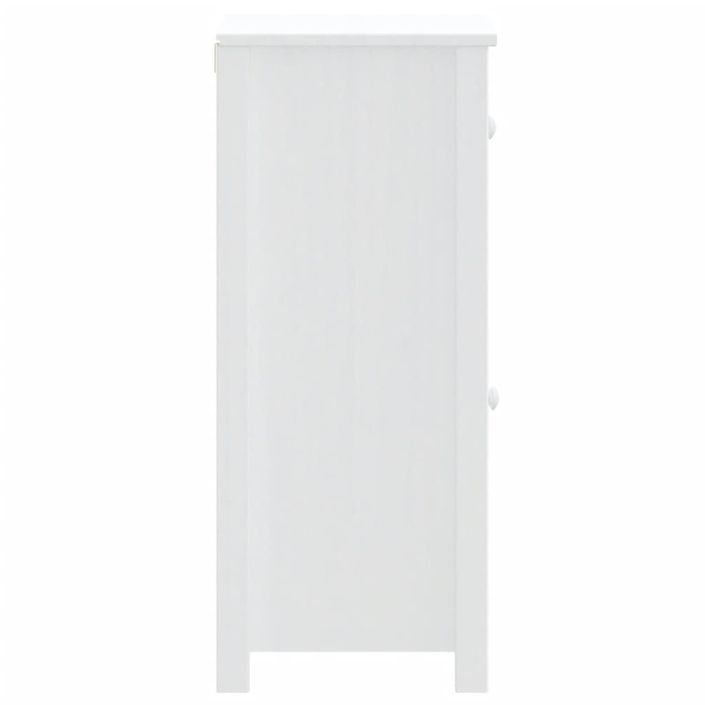 Armoire de salle de bain BERG blanc 40x34x80 cm pin massif - Photo n°5