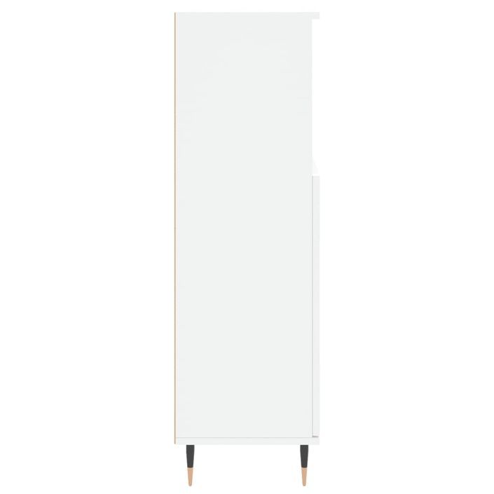 Armoire de salle de bain blanc 30x30x100 cm bois d'ingénierie - Photo n°7