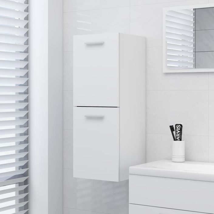 Armoire de salle de bain Blanc 30x30x80 cm - Photo n°2