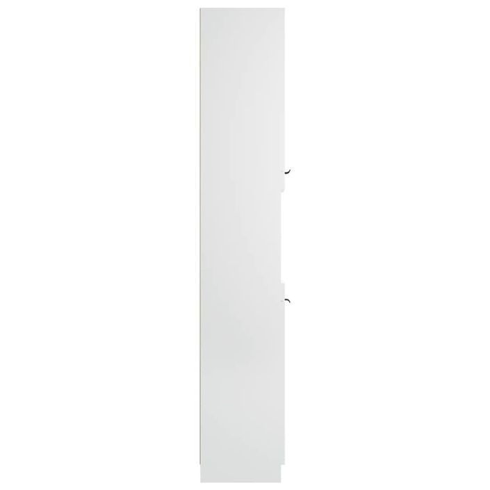 Armoire de salle de bain blanc 32x34x188,5 cm bois d'ingénierie - Photo n°9