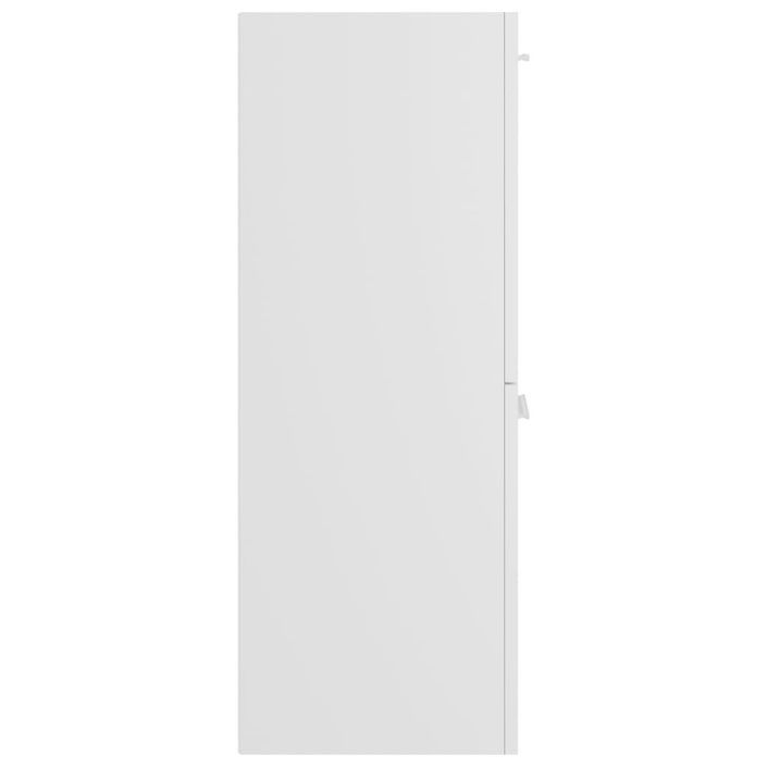 Armoire de salle de bain Blanc brillant 30x30x80 cm - Photo n°9