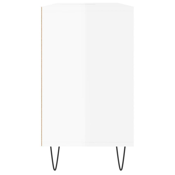 Armoire de salle de bain blanc brillant 80x33x60 cm - Photo n°7