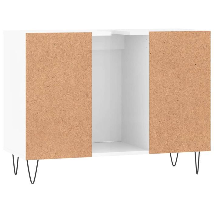 Armoire de salle de bain blanc brillant 80x33x60 cm - Photo n°8