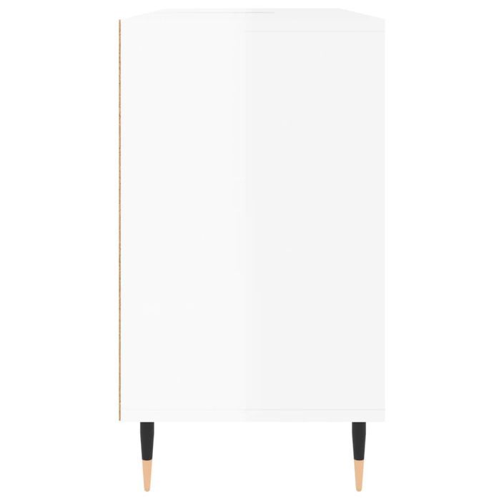 Armoire de salle de bain blanc brillant 80x33x60 cm - Photo n°7