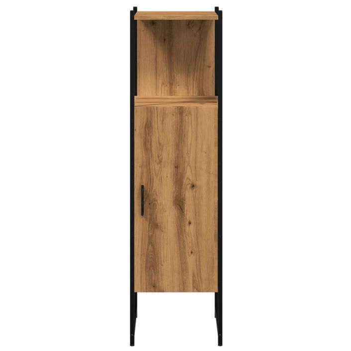 Armoire de salle de bain chêne artisanal 33x33x120,5 cm - Photo n°4