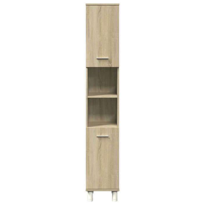 Armoire de salle de bain chêne sonoma 30,5x30x179 cm - Photo n°4