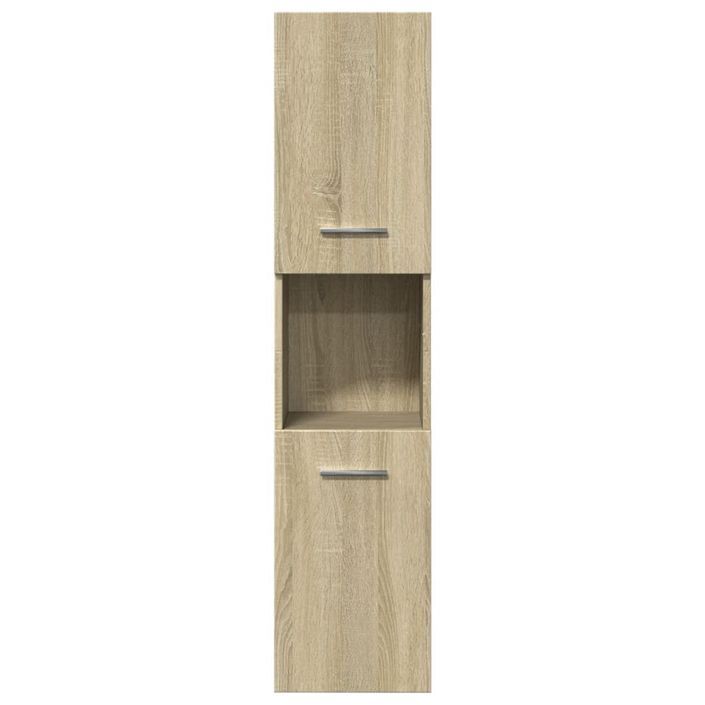 Armoire de salle de bain Chêne sonoma 30x30x130 cm - Photo n°5