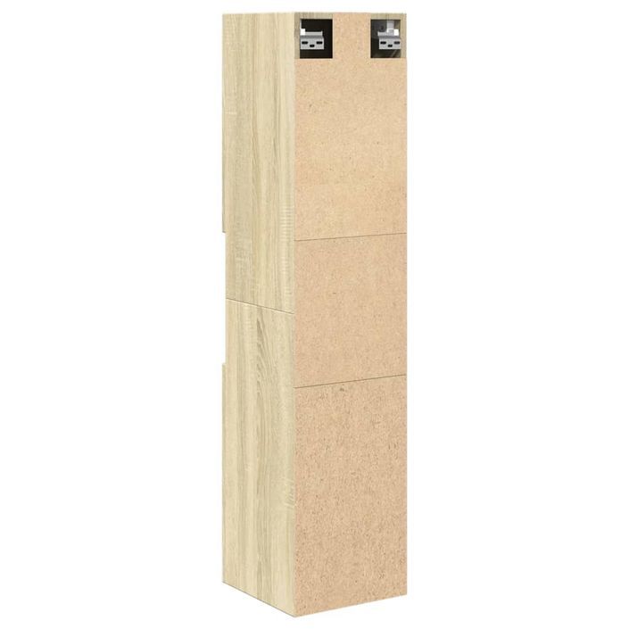 Armoire de salle de bain Chêne sonoma 30x30x130 cm - Photo n°8