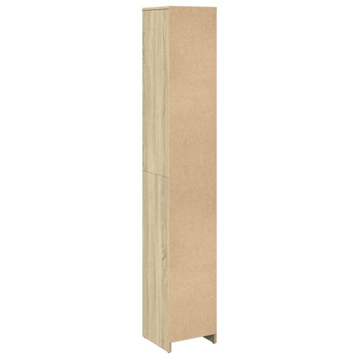 Armoire de salle de bain Chêne sonoma 30x30x183,5 cm - Photo n°7